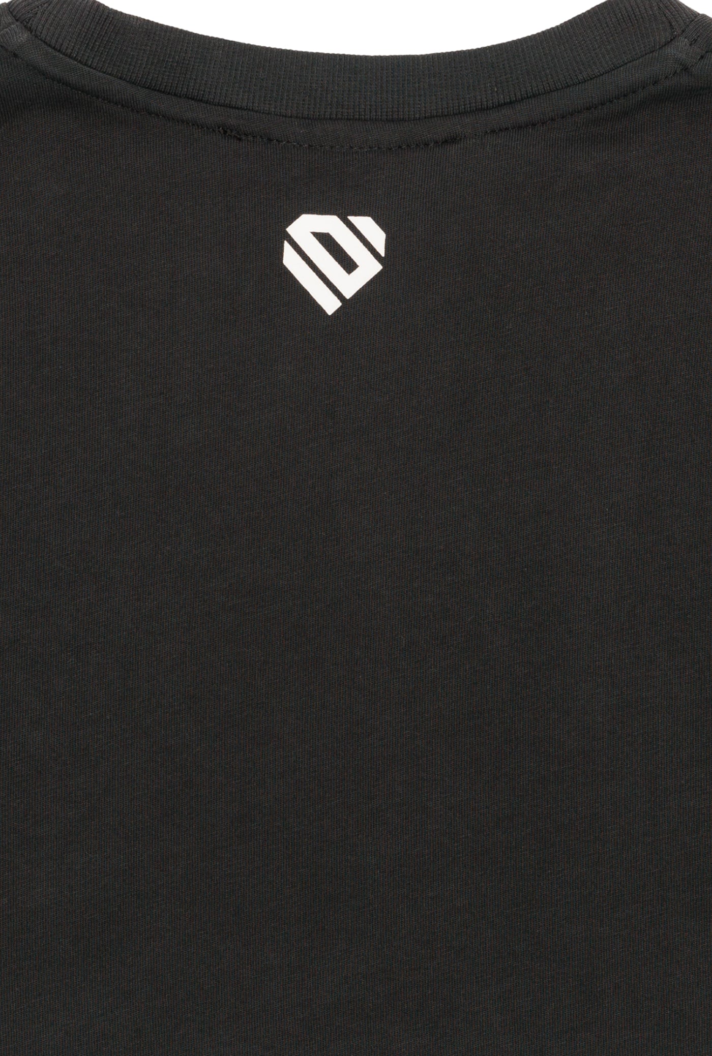 Anthracite Cotton Crop Top T-Shirt UNO