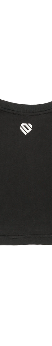 Anthracite Cotton Crop Top T-Shirt UNO