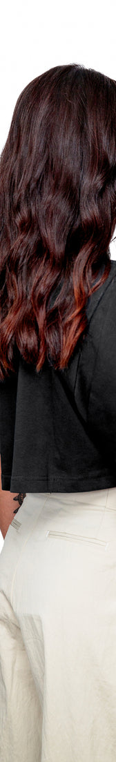 Anthracite Cotton Crop Top T-Shirt UNO