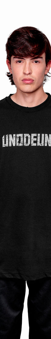 Anthracite Cotton White Printed Oversize T-Shirt