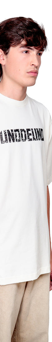 Off-white Cotton Black Printed Oversize T-Shirt