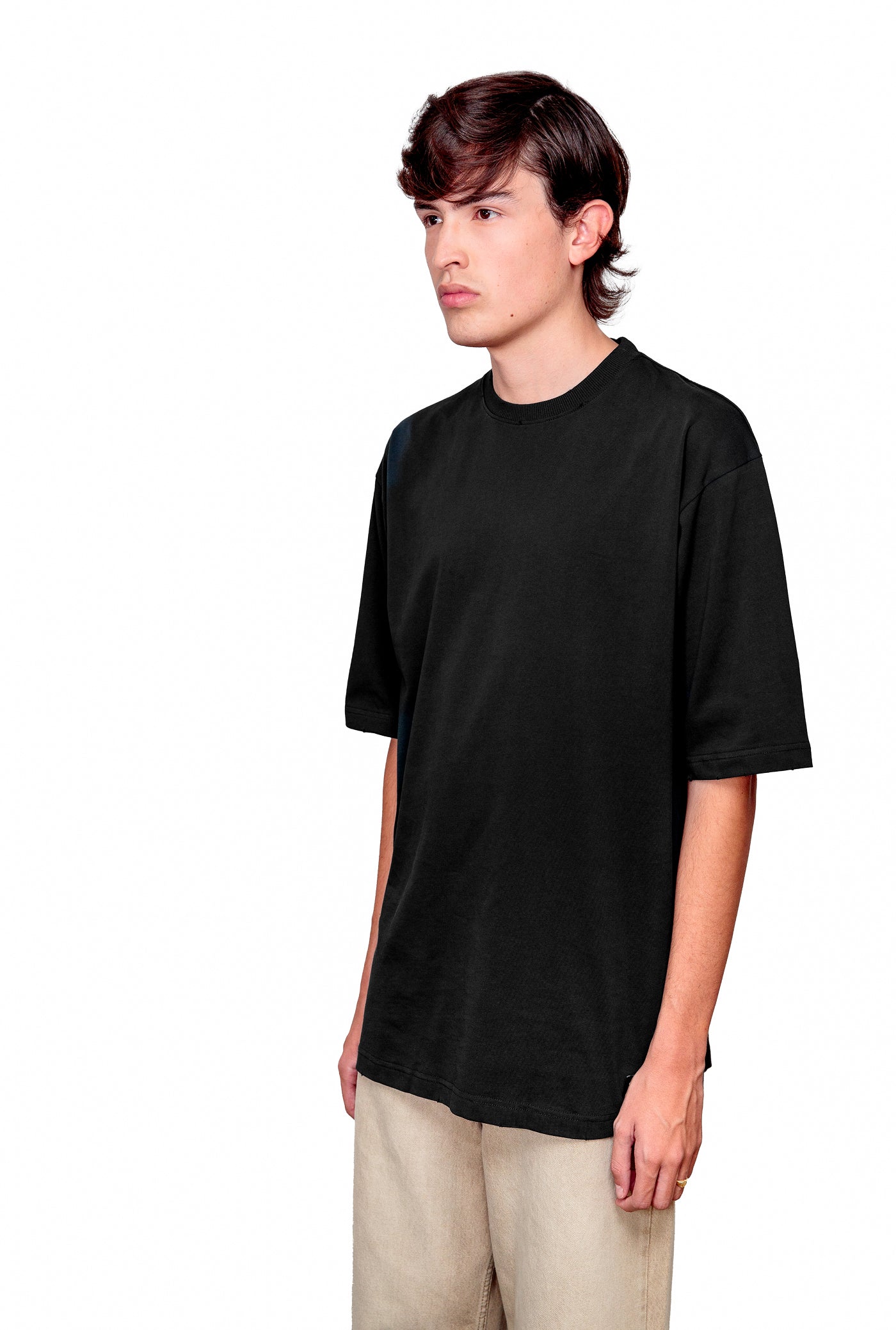 Anthracite Cotton Oversize T-Shirt
