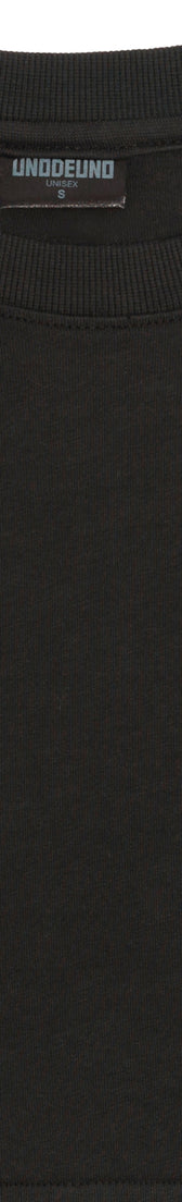 Anthracite Cotton Top Crop T-Shirt