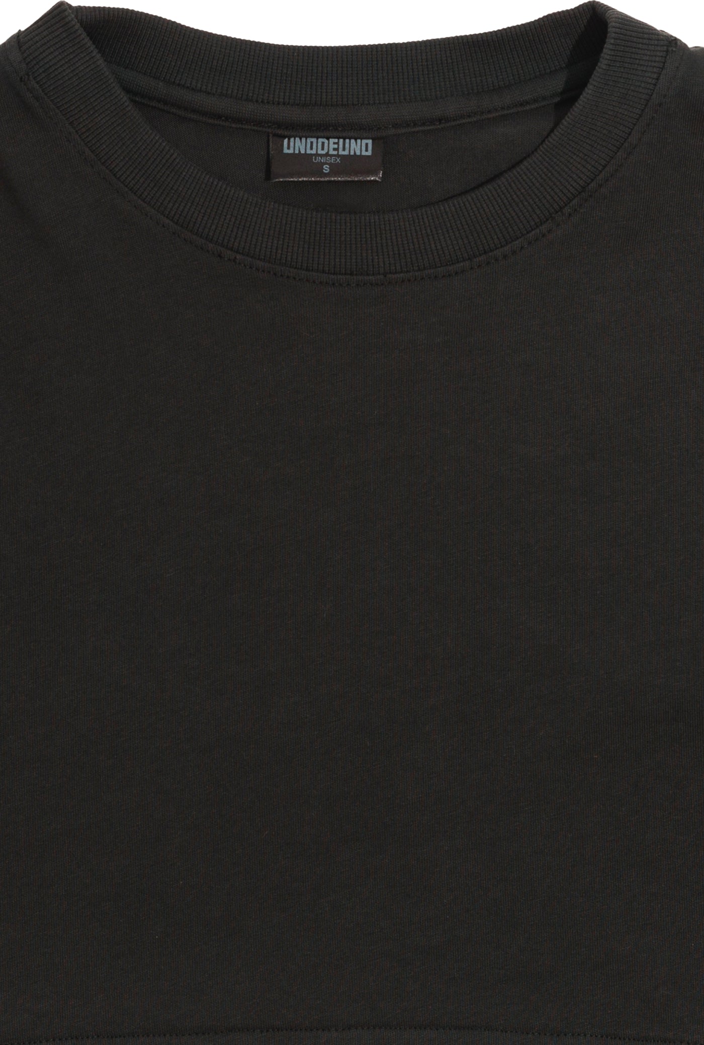 Anthracite Cotton Top Crop T-Shirt