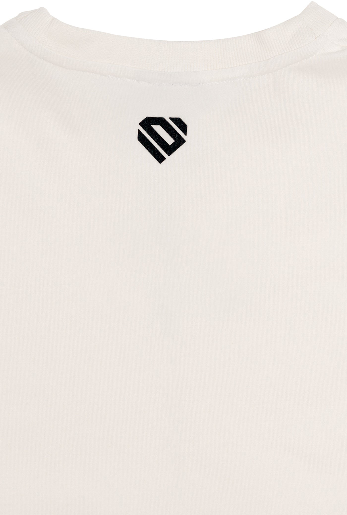 Off-white Cotton Top Crop T-Shirt