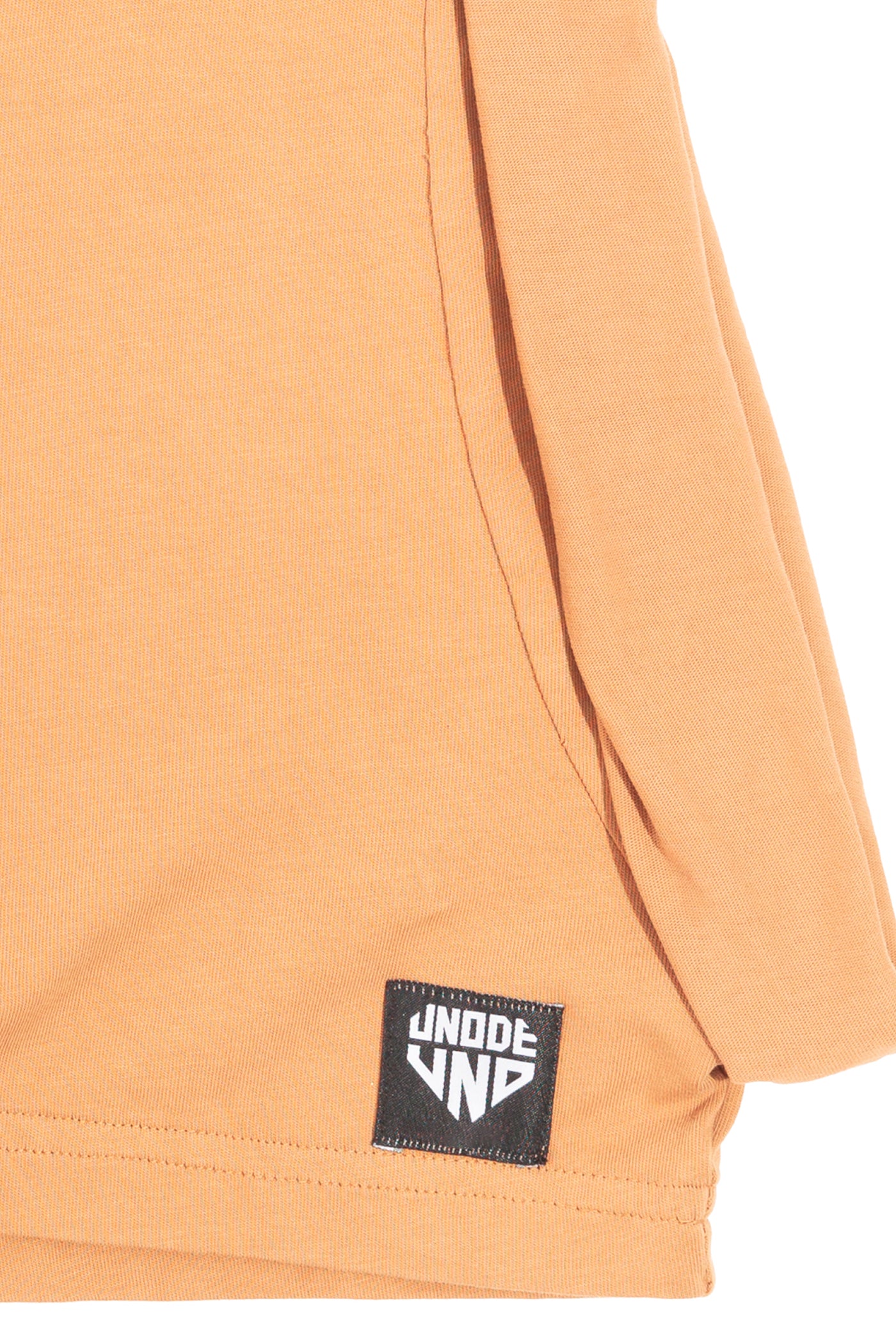 Camel Cotton Top Crop T-Shirt